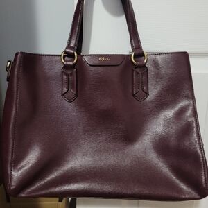 BEAUTIFUL burgandy, RALPH LAUREN purse